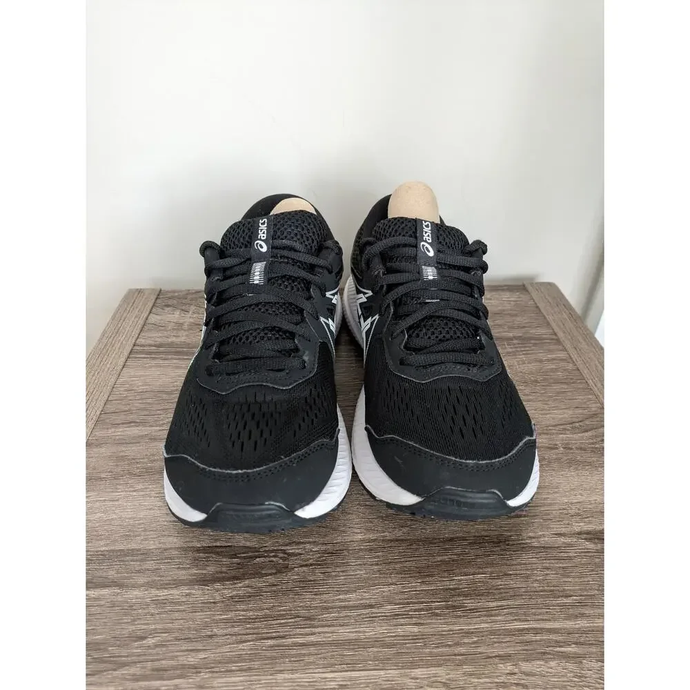 Asics Gel-Contend 7 Running Shoes Mens 8 Black White Gym Workout Performance